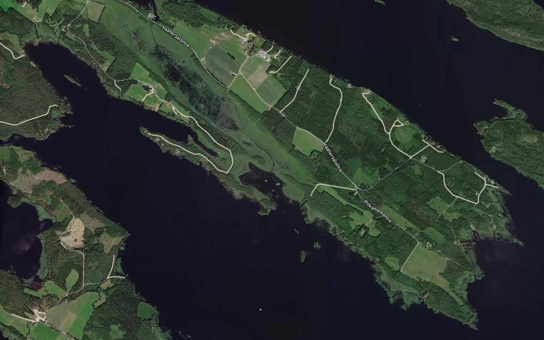 Satellite map of the Tuhkasalmi