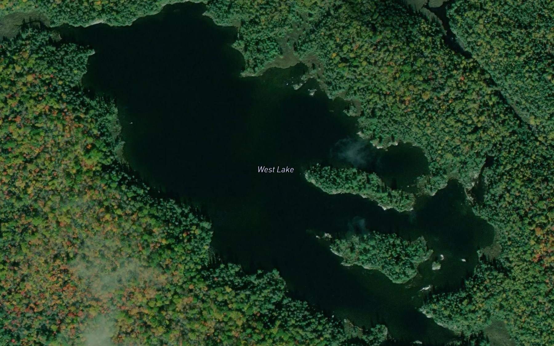 Satellite map of the West Lake