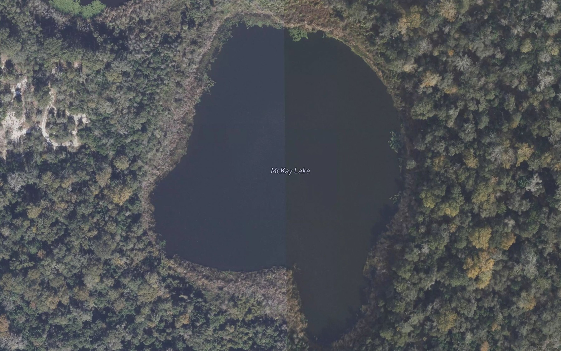 Satellite map of the McKay Lake