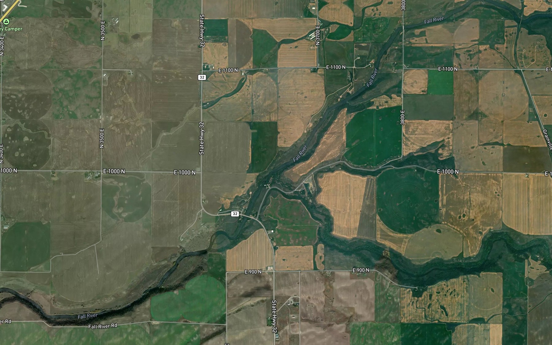 Satellite map of the Conant Creek