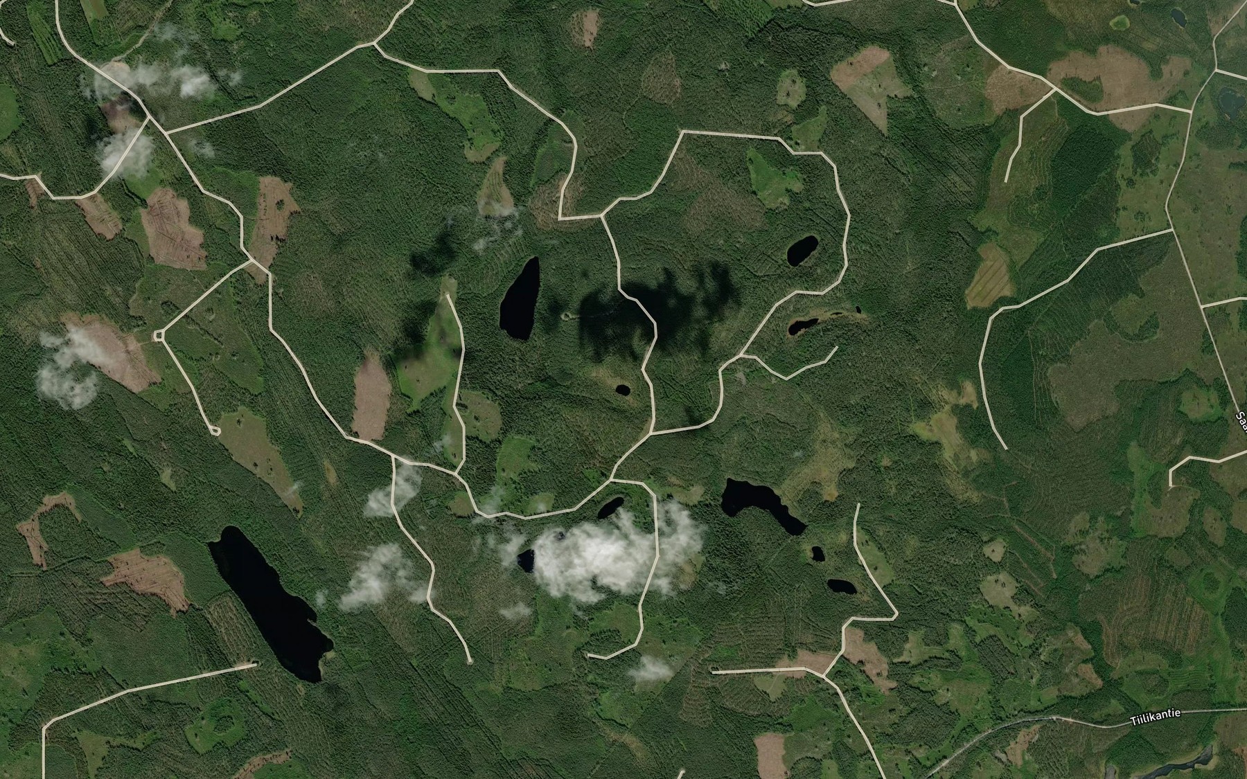 Satellite map of the Lahdelampi
