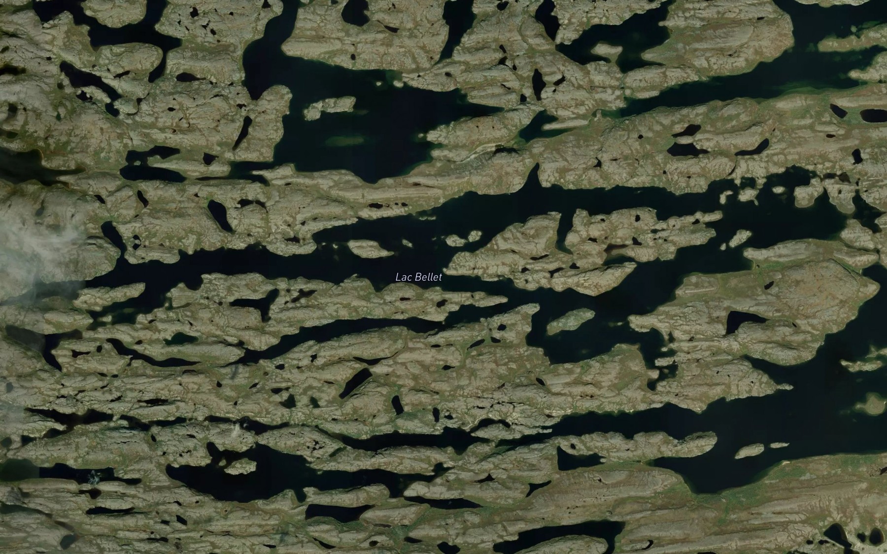 Satellite map of the Lac Bellet