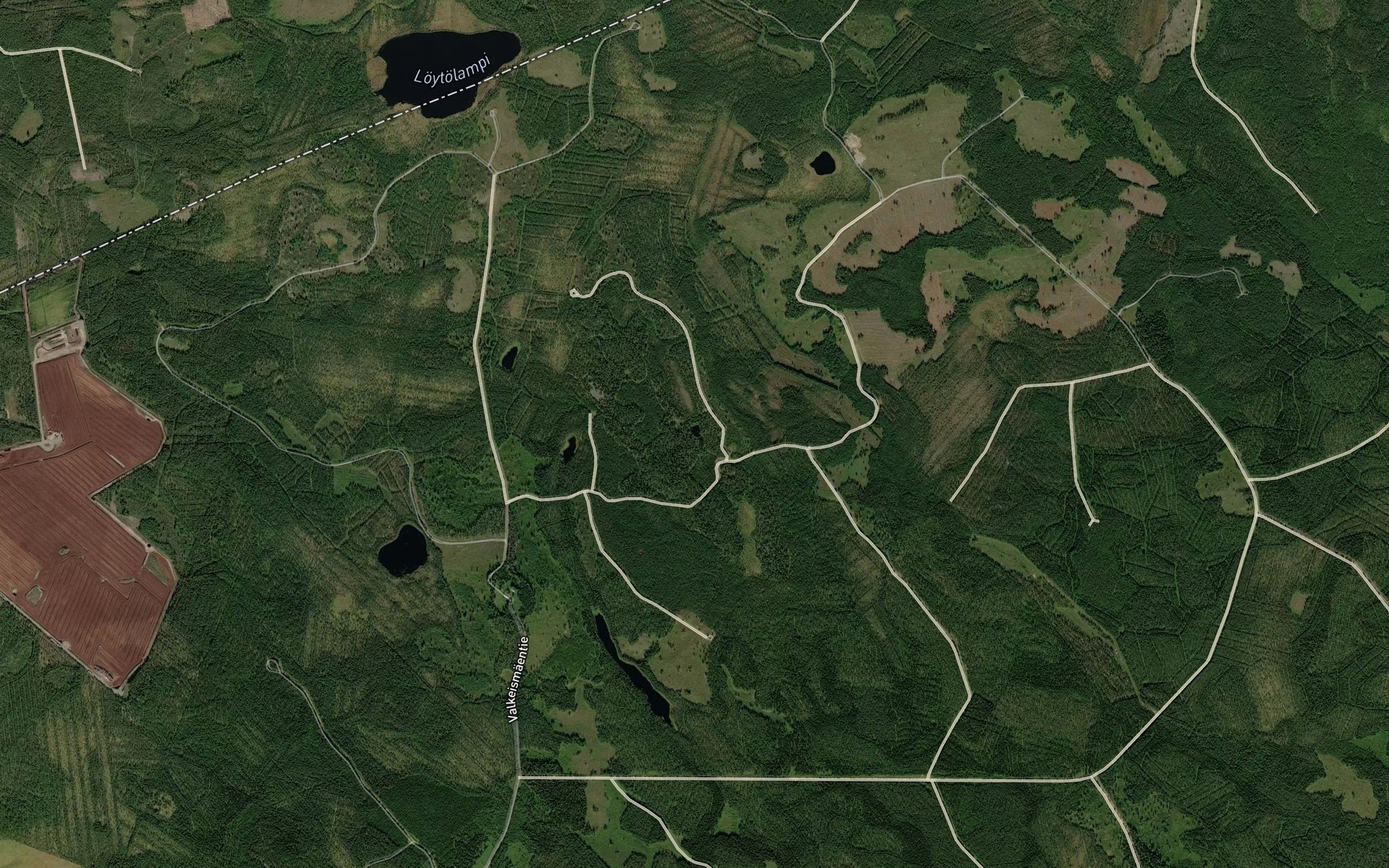 Satellite map of the Lotakko