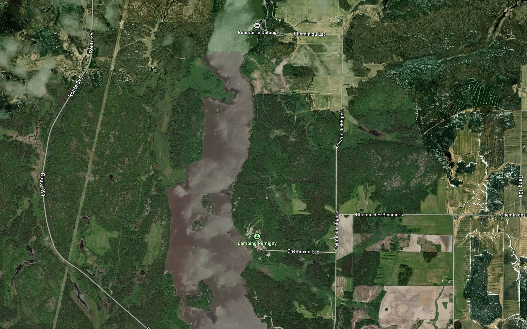 Satellite map of the Ruisseau Gravel