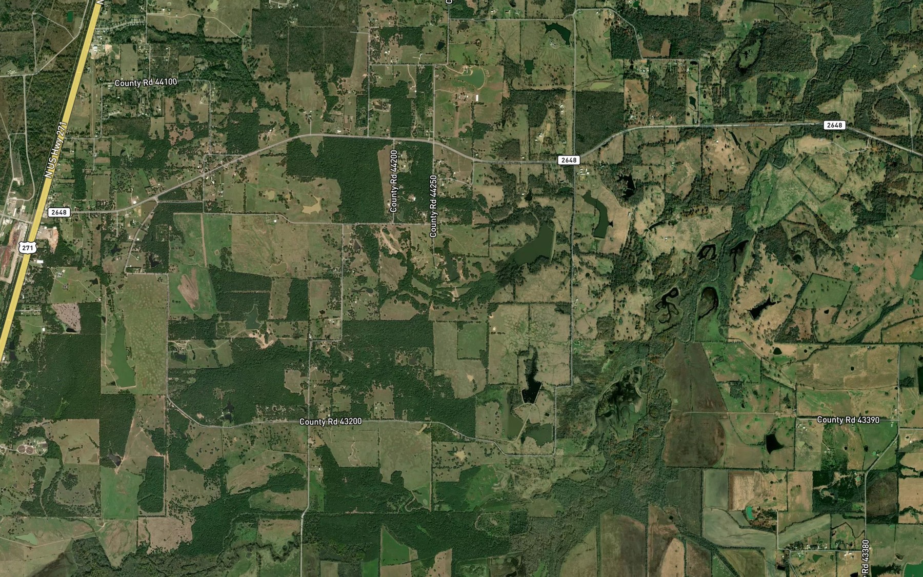 Satellite map of the Howard Lake