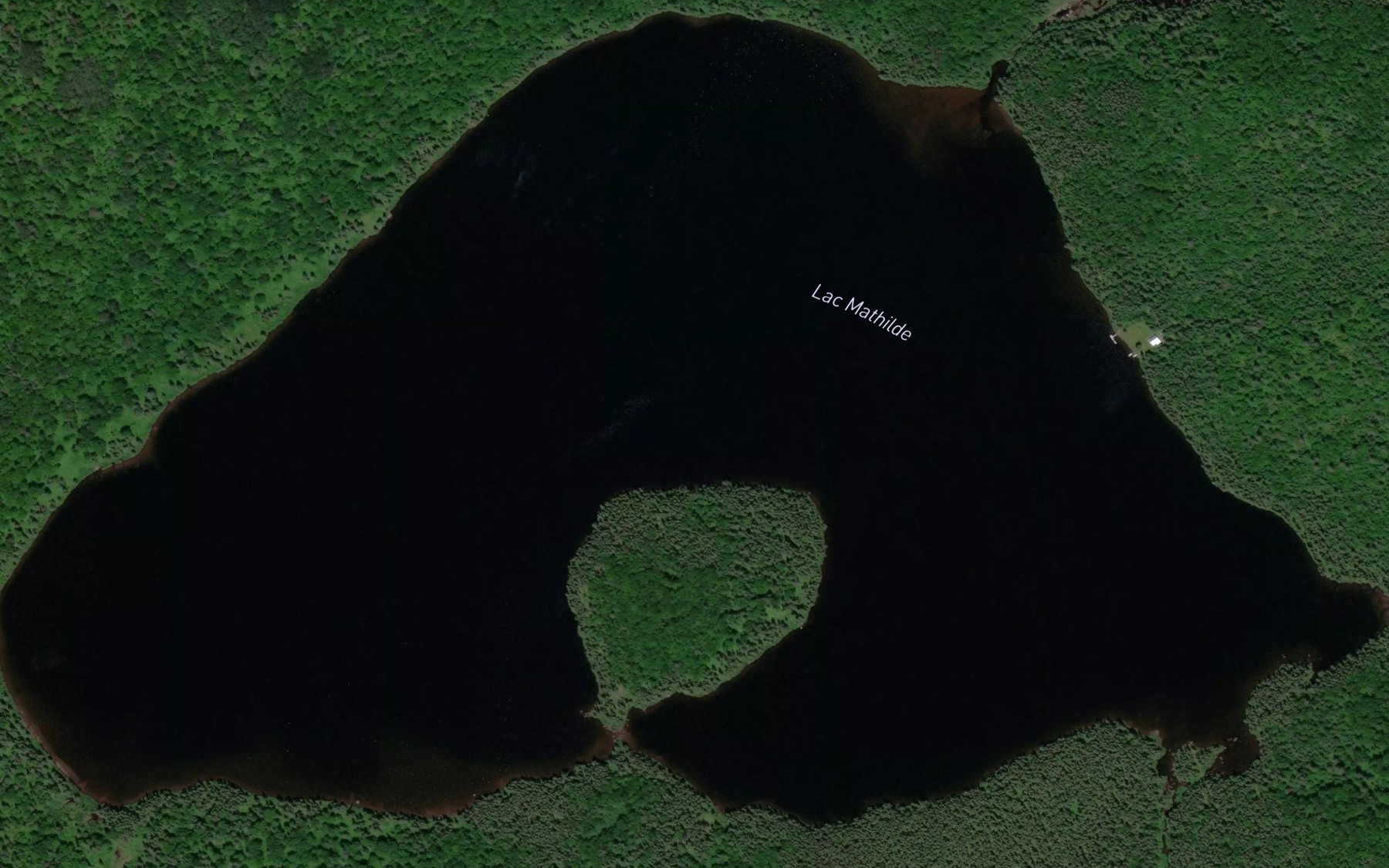 Satellite map of the Lac Mathilde