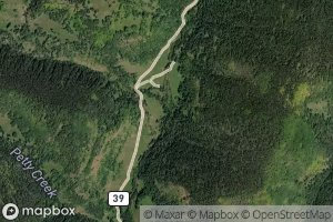 Satellite map of the Corral Creek