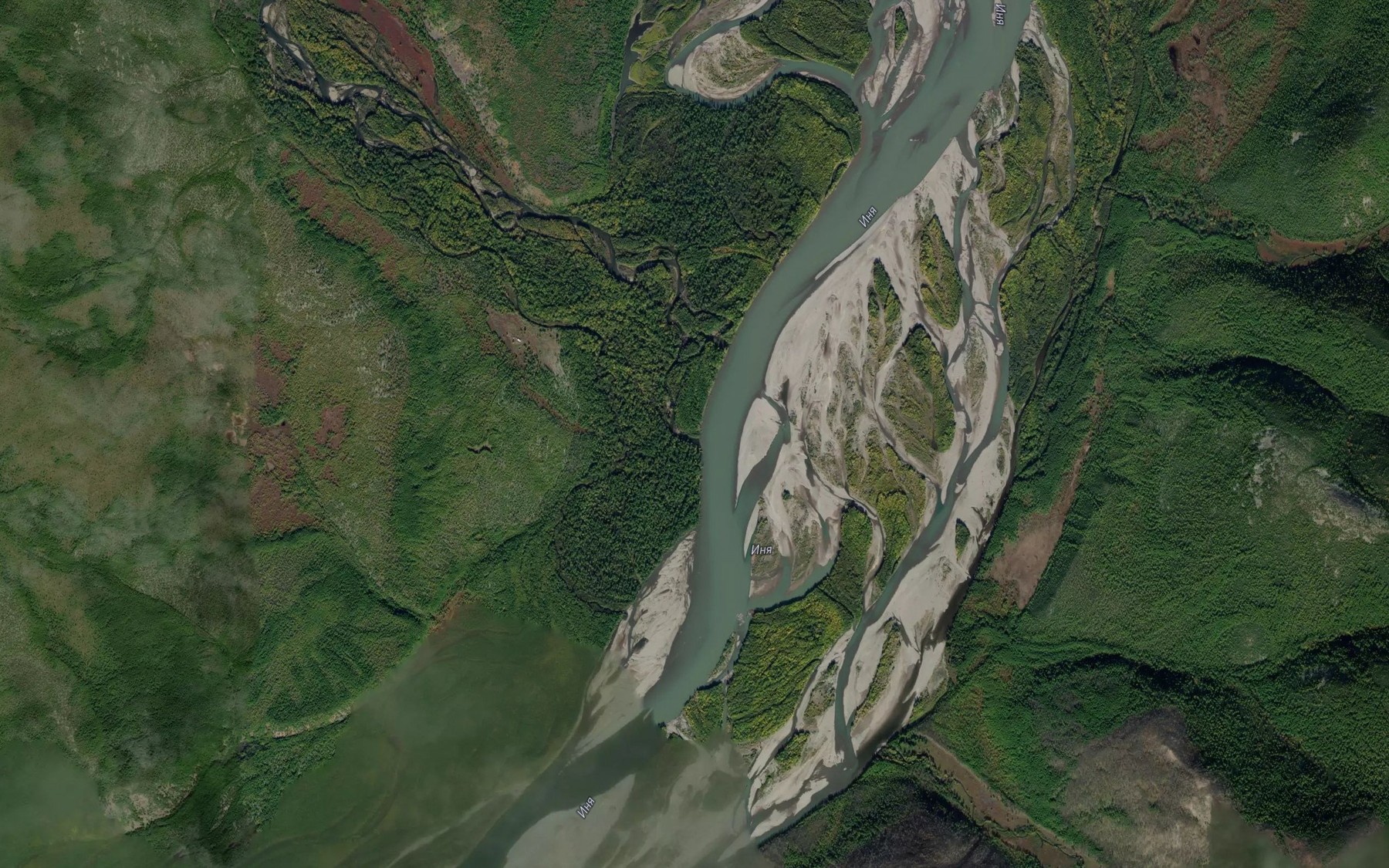 Satellite map of the Kheydzhan