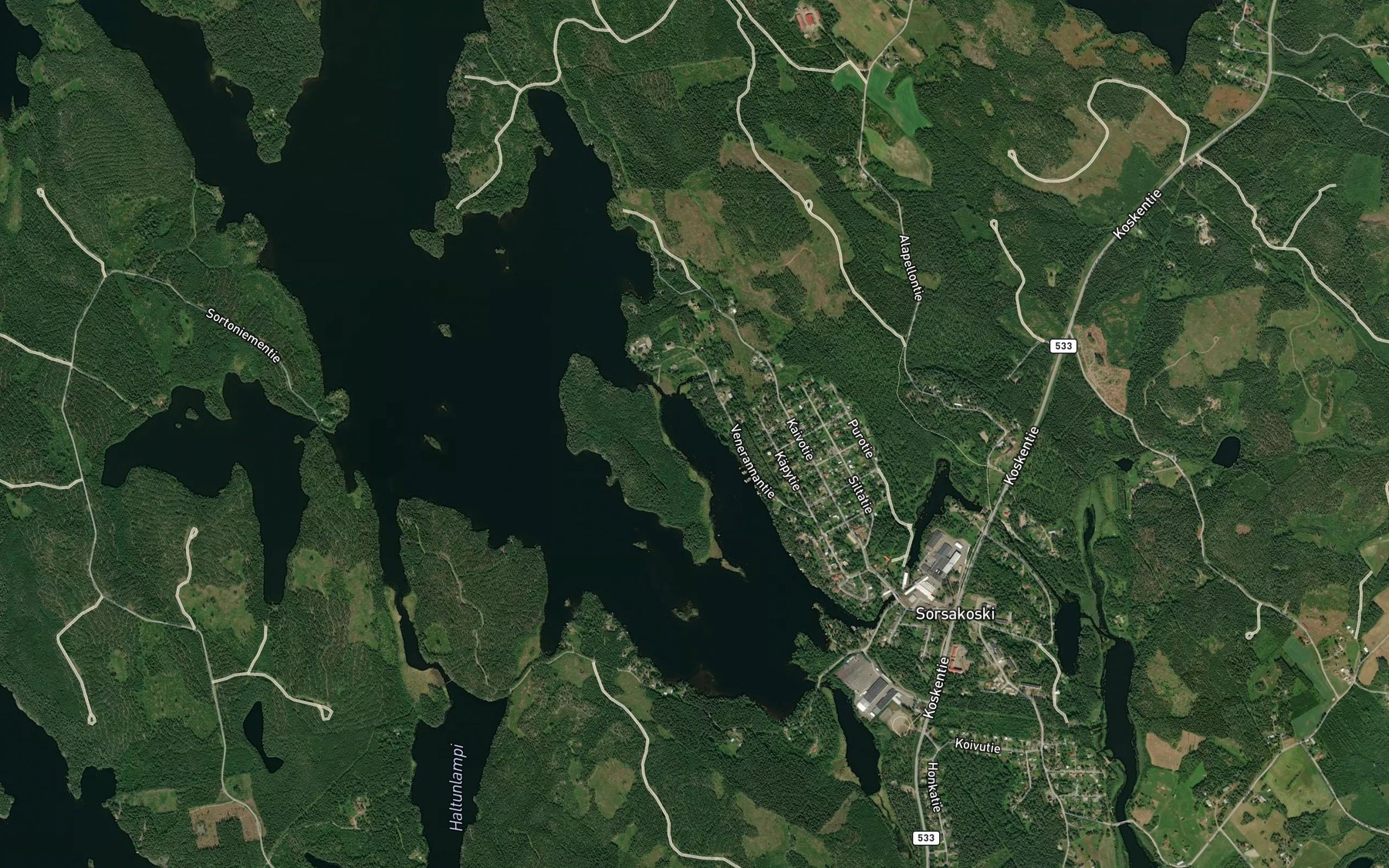 Satellite map of the Suolahti