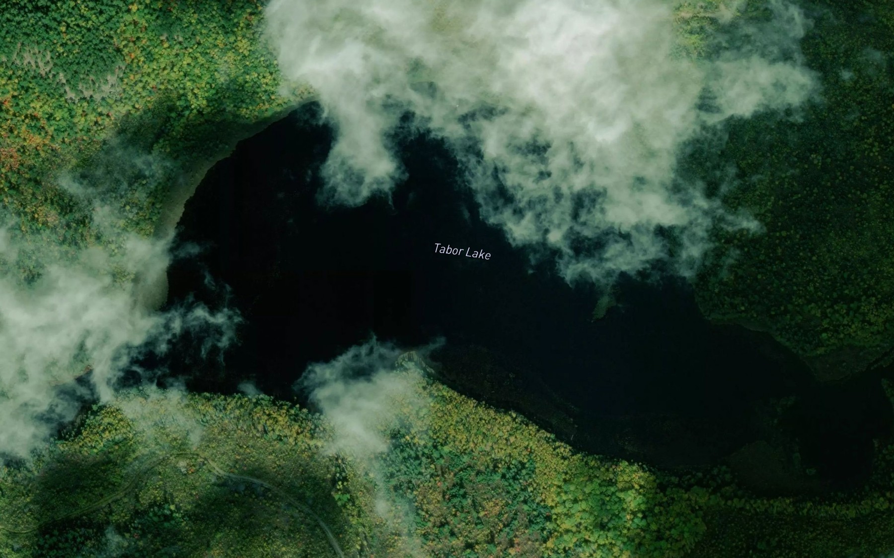 Satellite map of the Tabor Lake