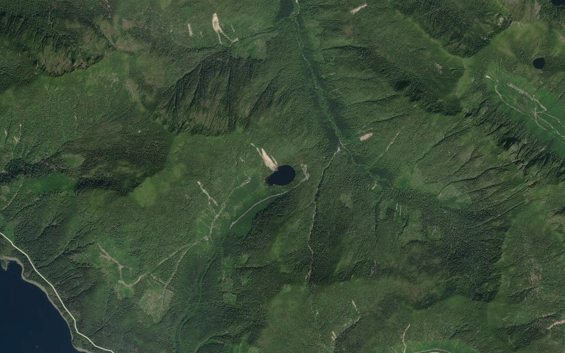 Satellite map of the Dass Lake