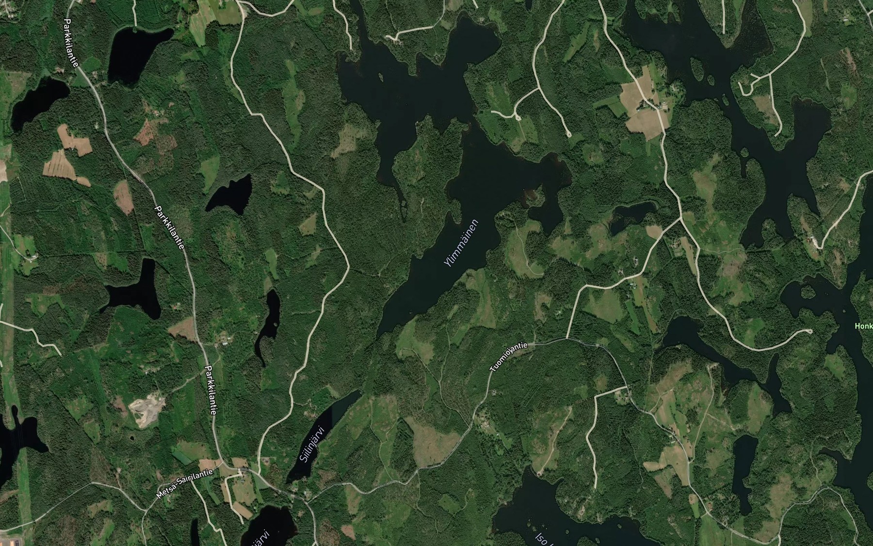 Satellite map of the Lammasvuorenlahti