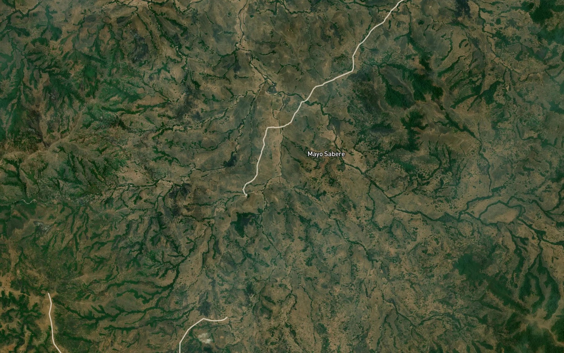 Satellite map of the Gashaka
