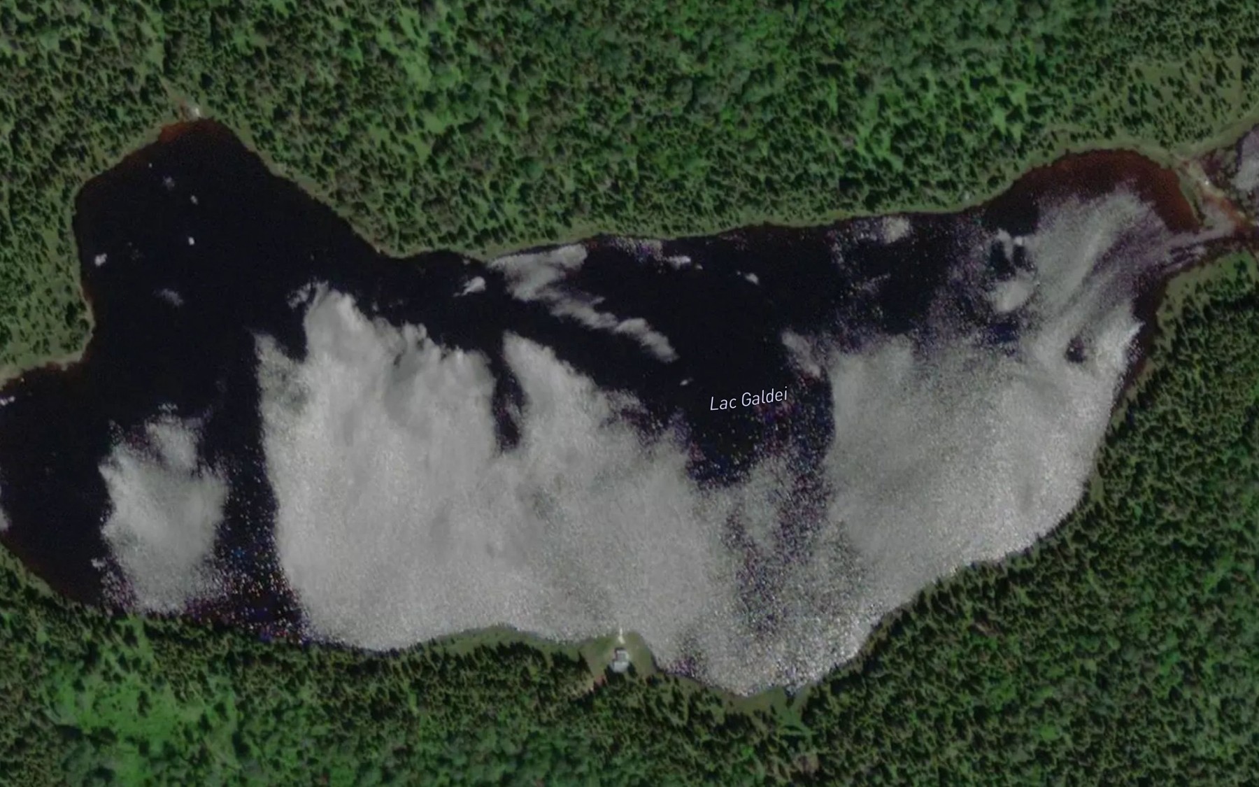 Satellite map of the Lac Galdei