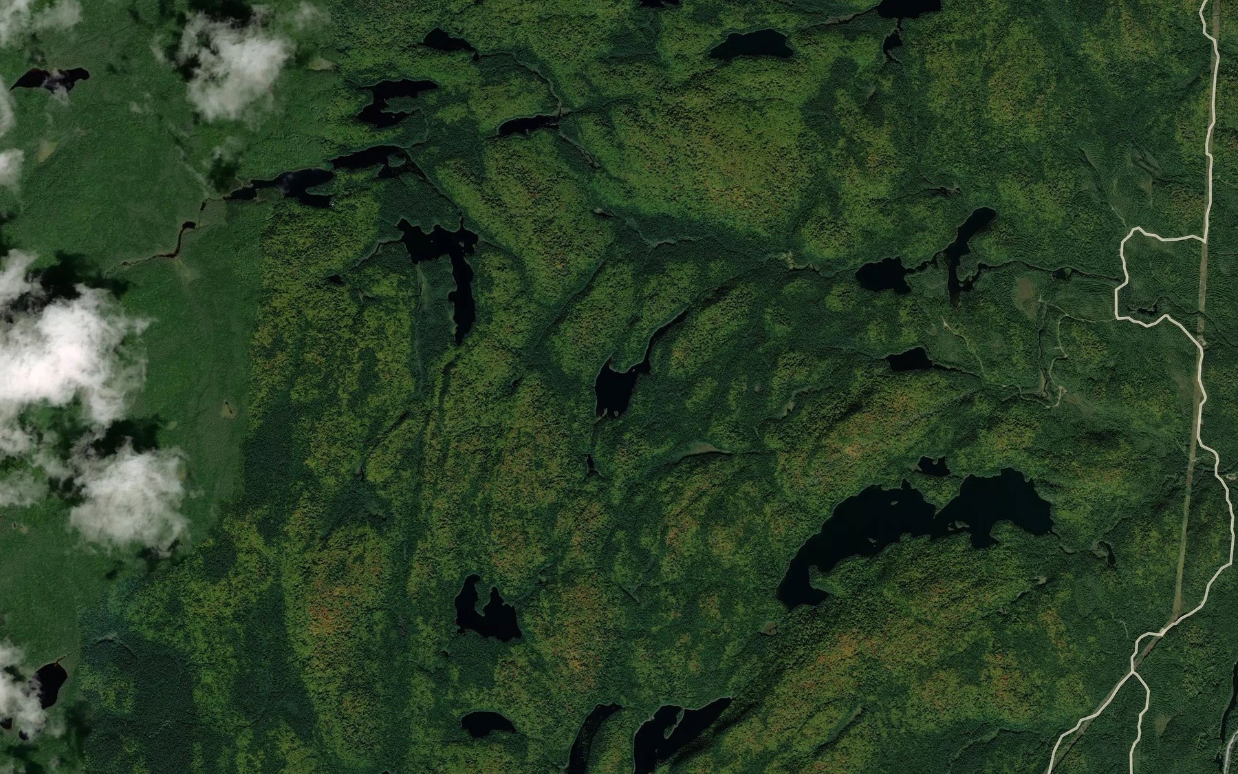 Satellite map of the Lac du Bebe