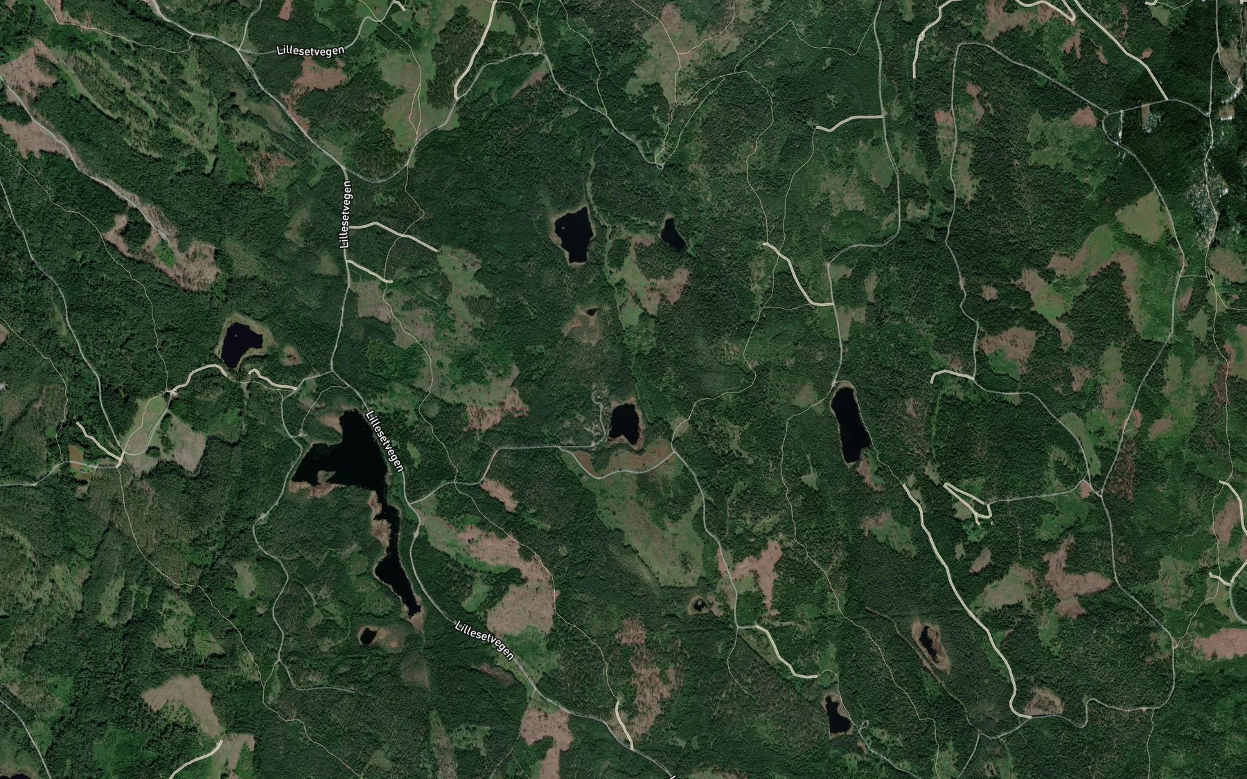 Satellite map of the Gjeddetjennbekken