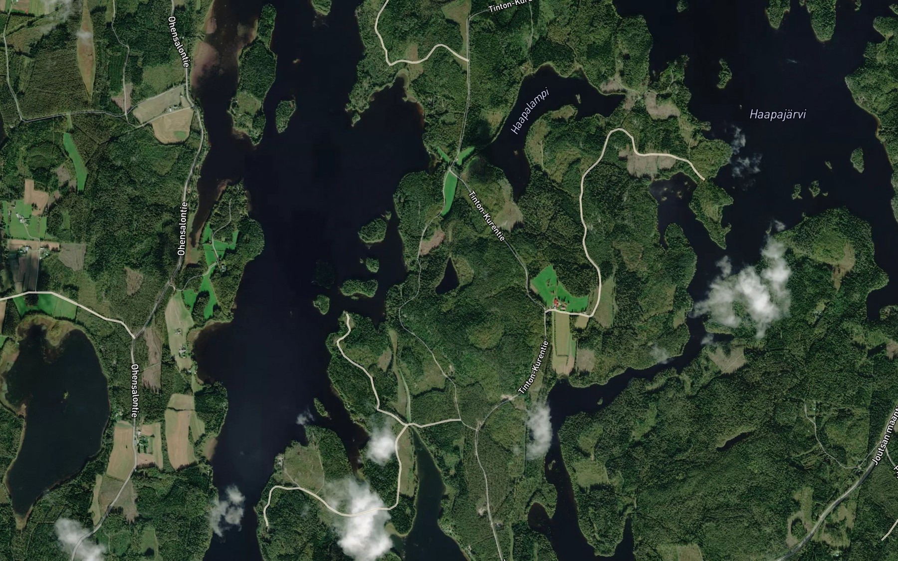 Satellite map of the Ohenlampi