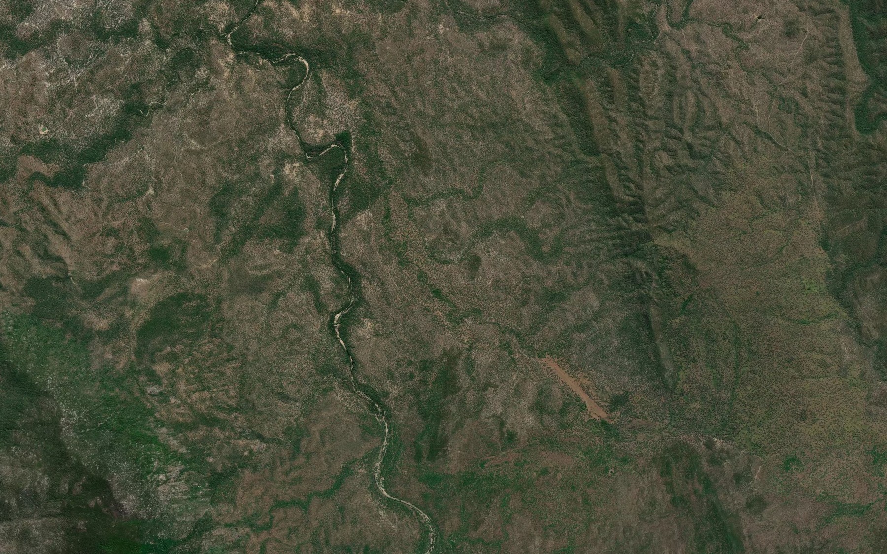 Satellite map of the Roberts Creek