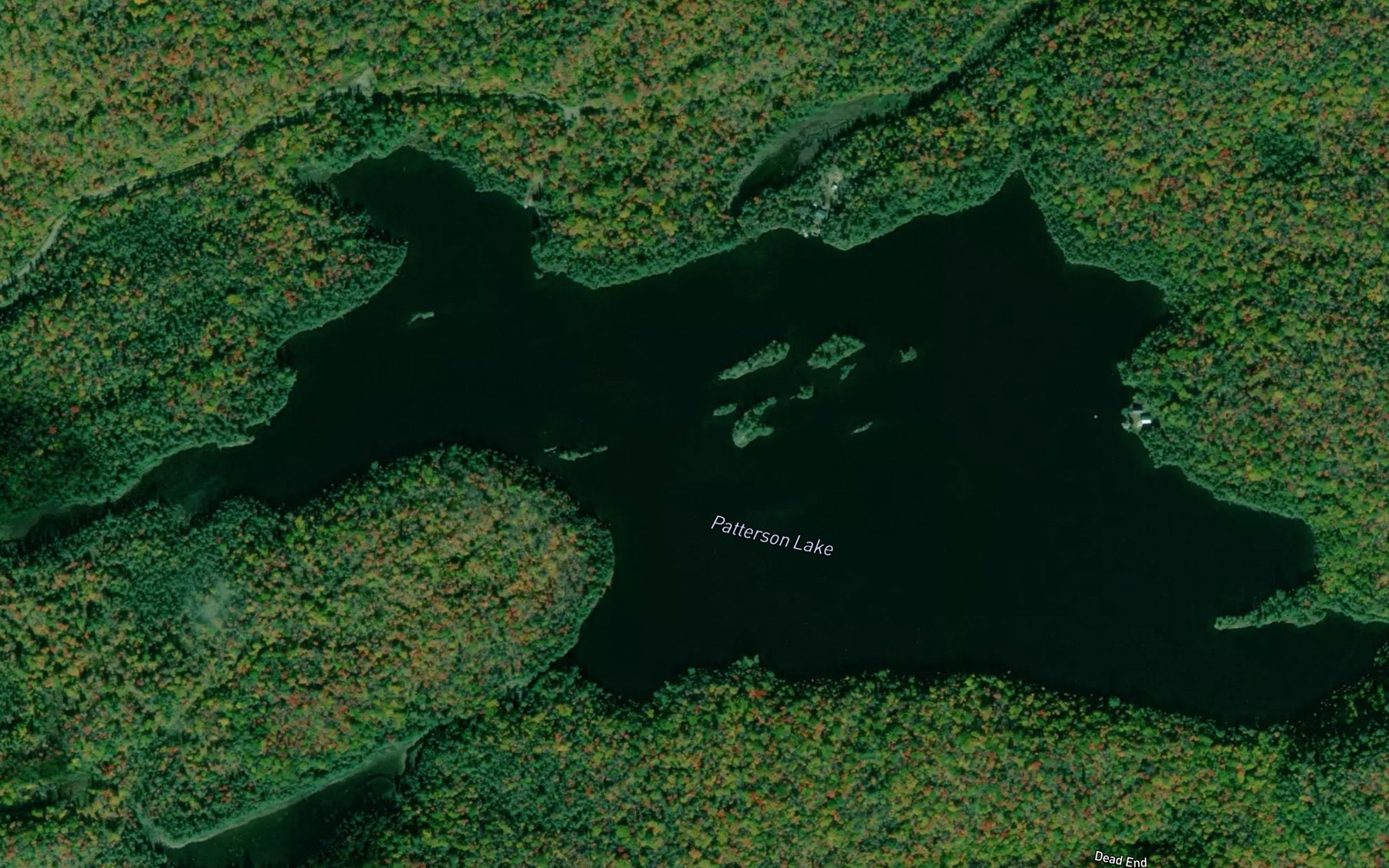 Satellite map of the Patterson Lake