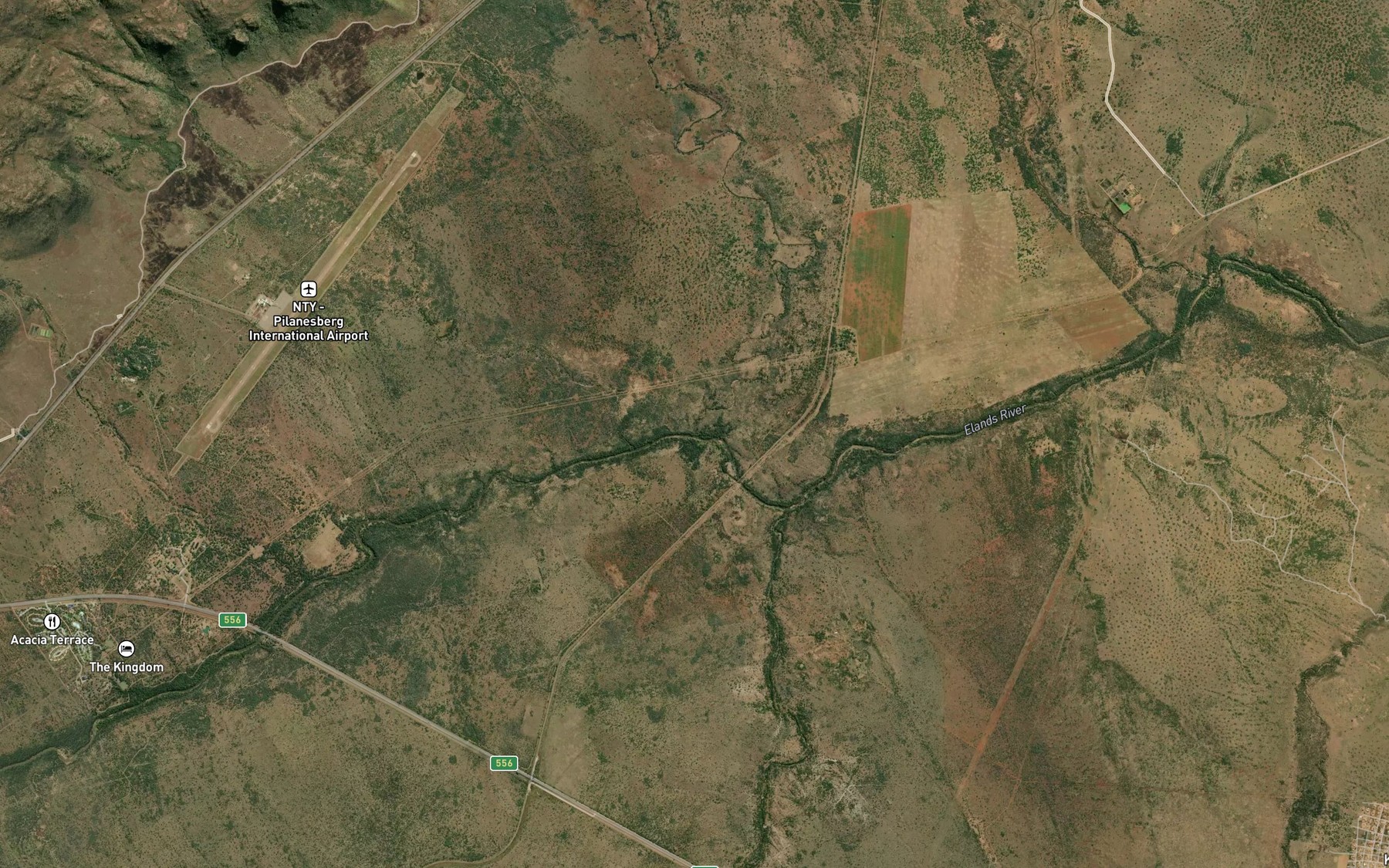 Satellite map of the Mankwe