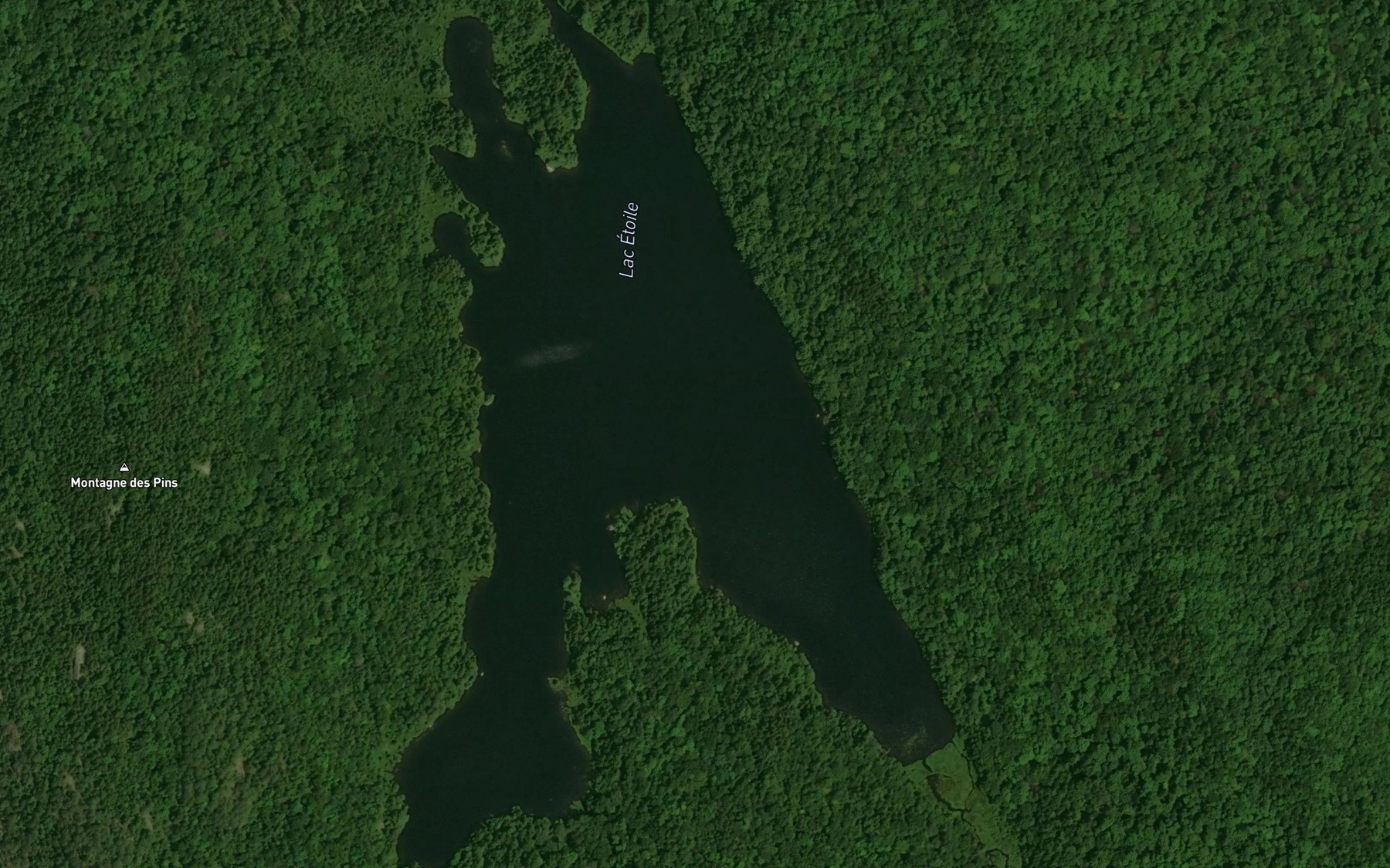 Satellite map of the Lac Etoile