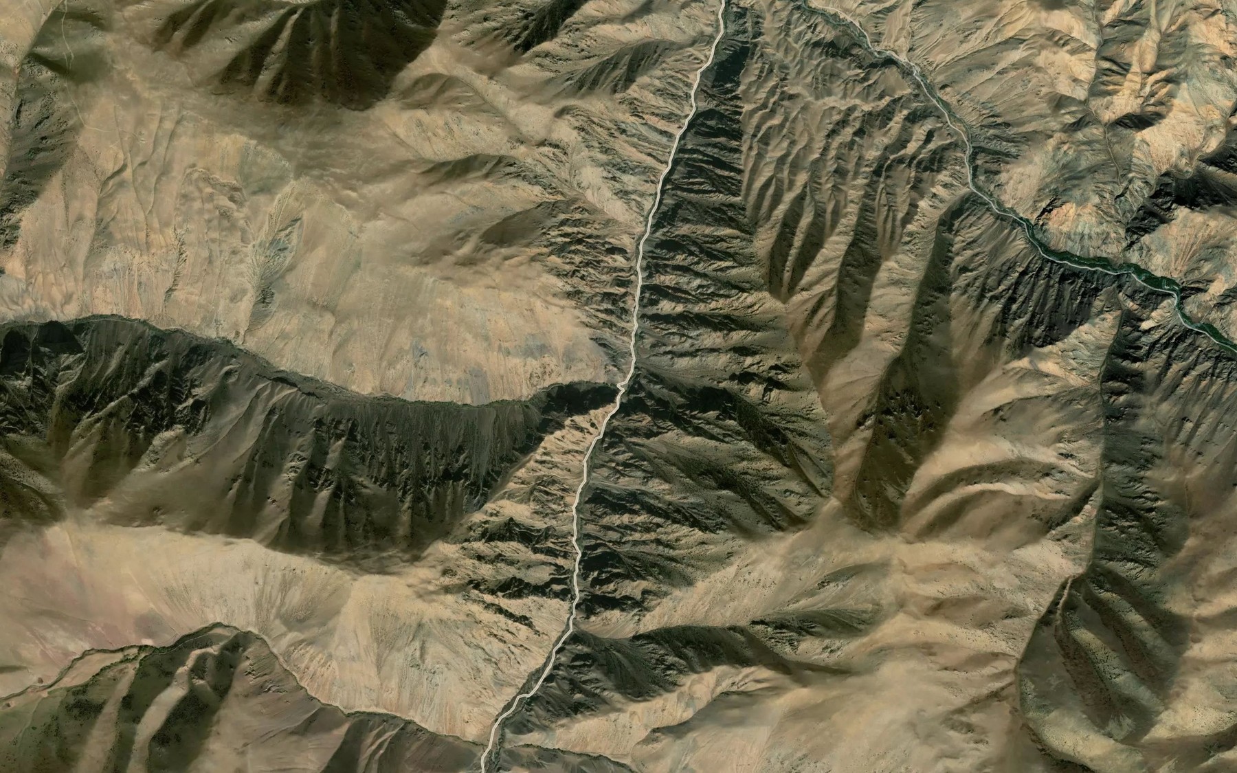 Satellite map of the Karagayly
