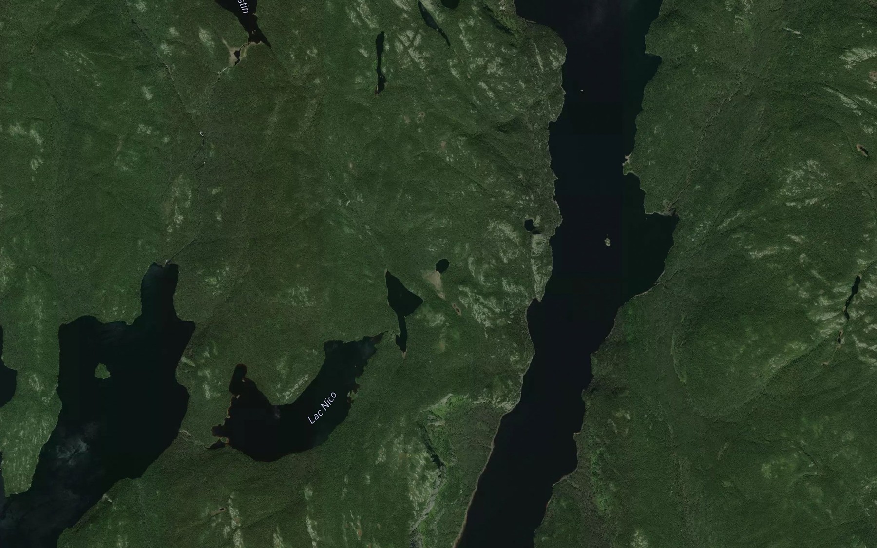 Satellite map of the Lac Degele