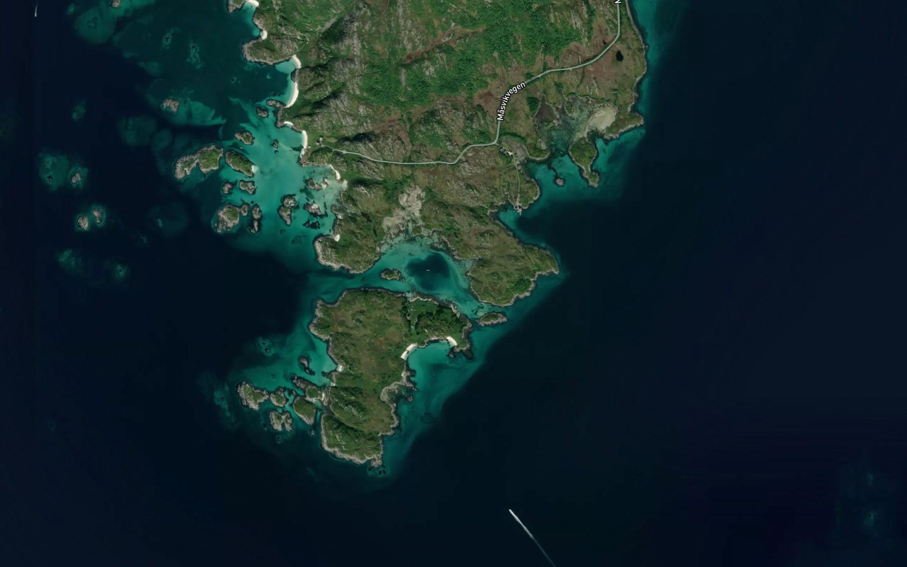 Satellite map of the Valen