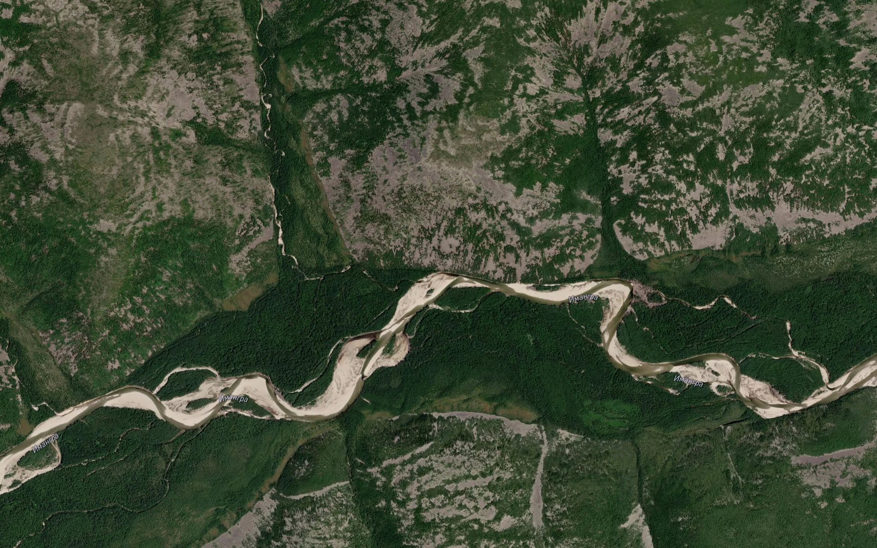 Satellite map of the Kyurechi