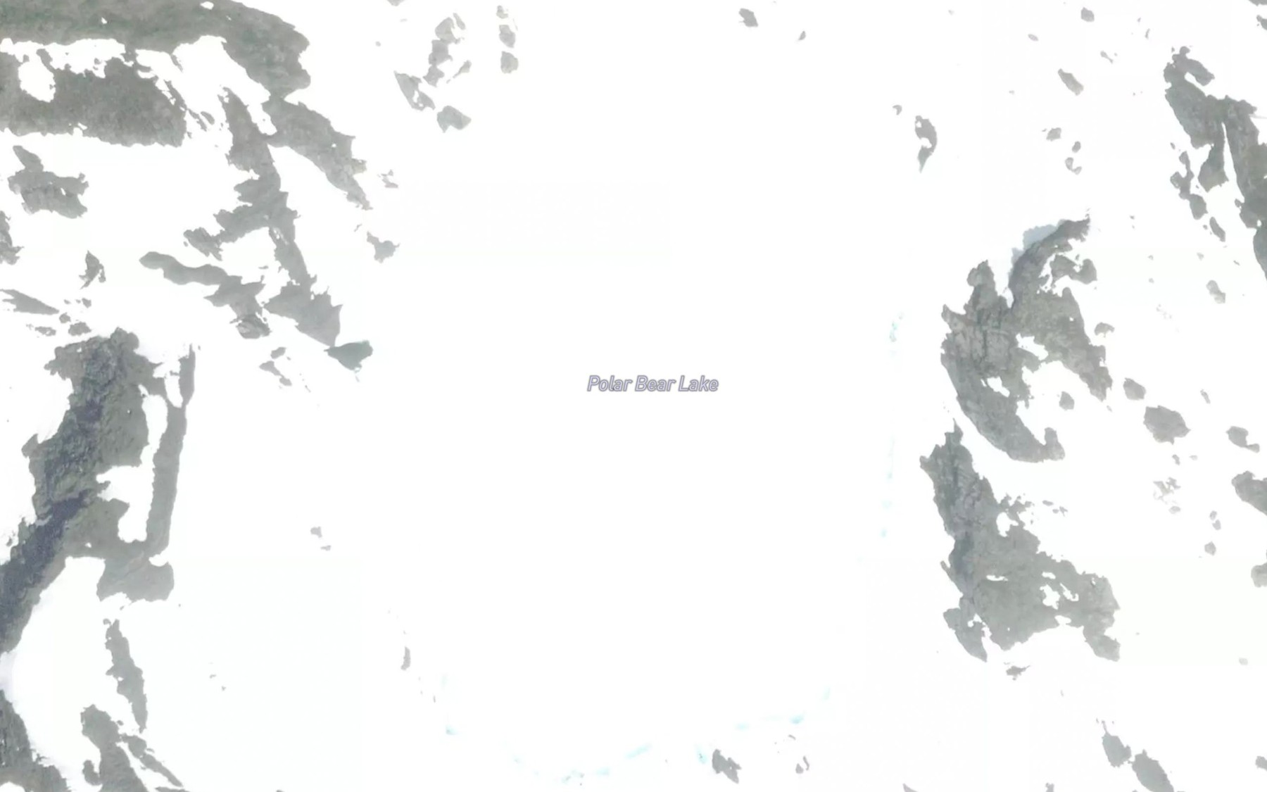 Satellite map of the Polar Bear Lake