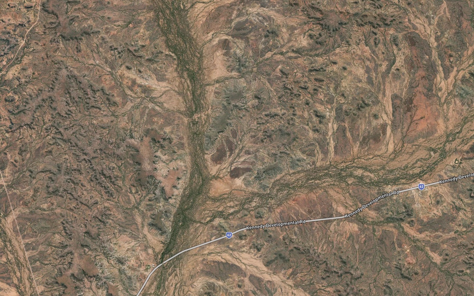 Satellite map of the Britcher Creek