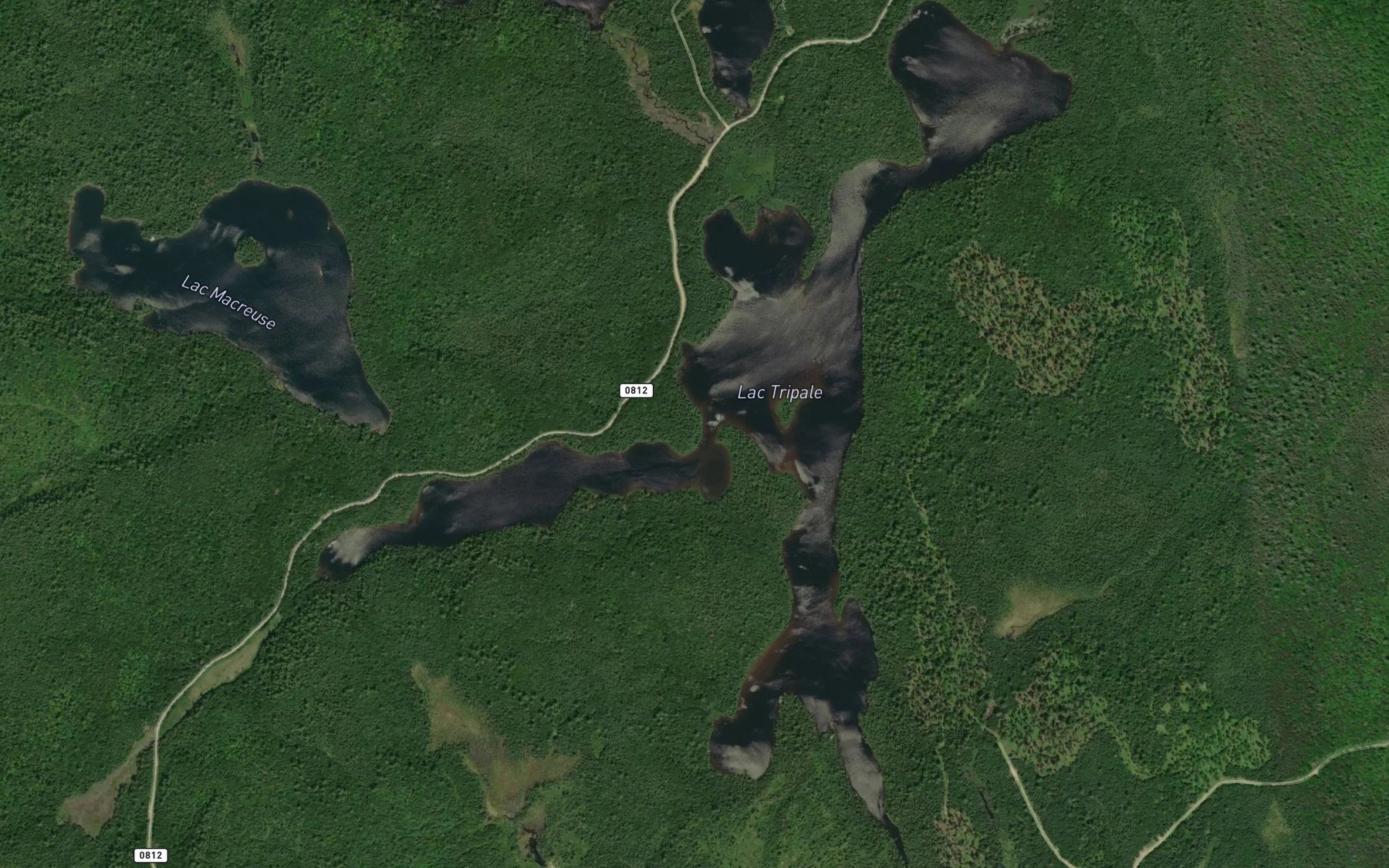 Satellite map of the Lac Tripale