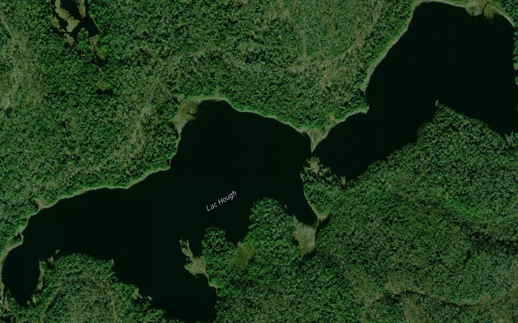 Satellite map of the Lac Hough