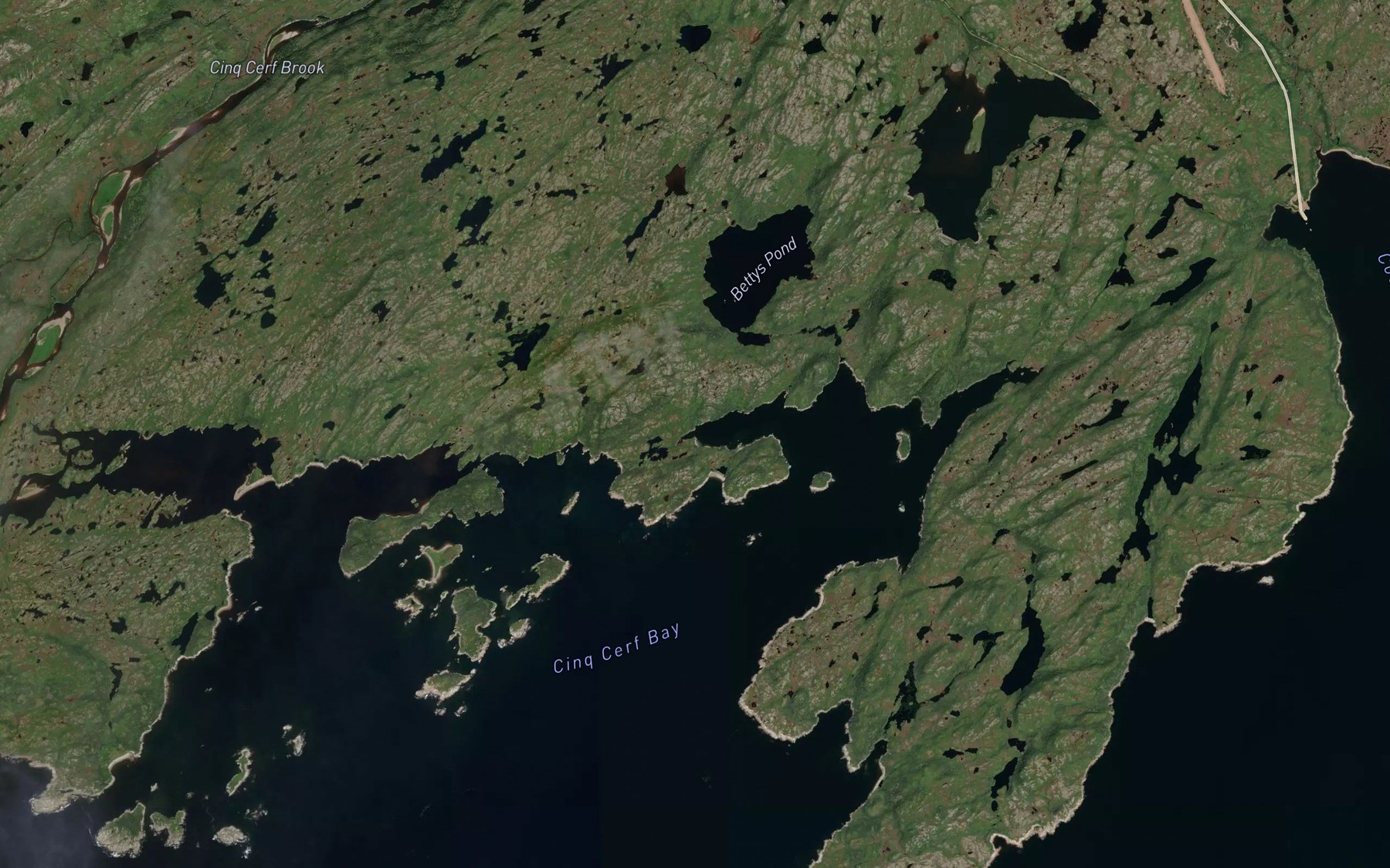 Satellite map of the Culotte Cove