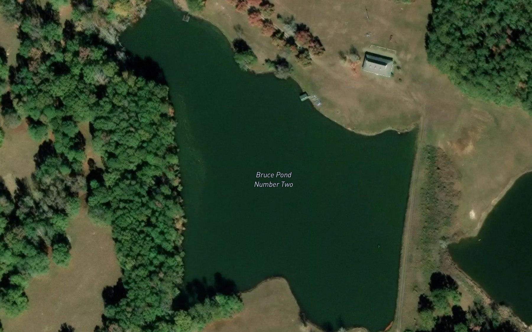 Satellite map of the Bruce Pond Number Two