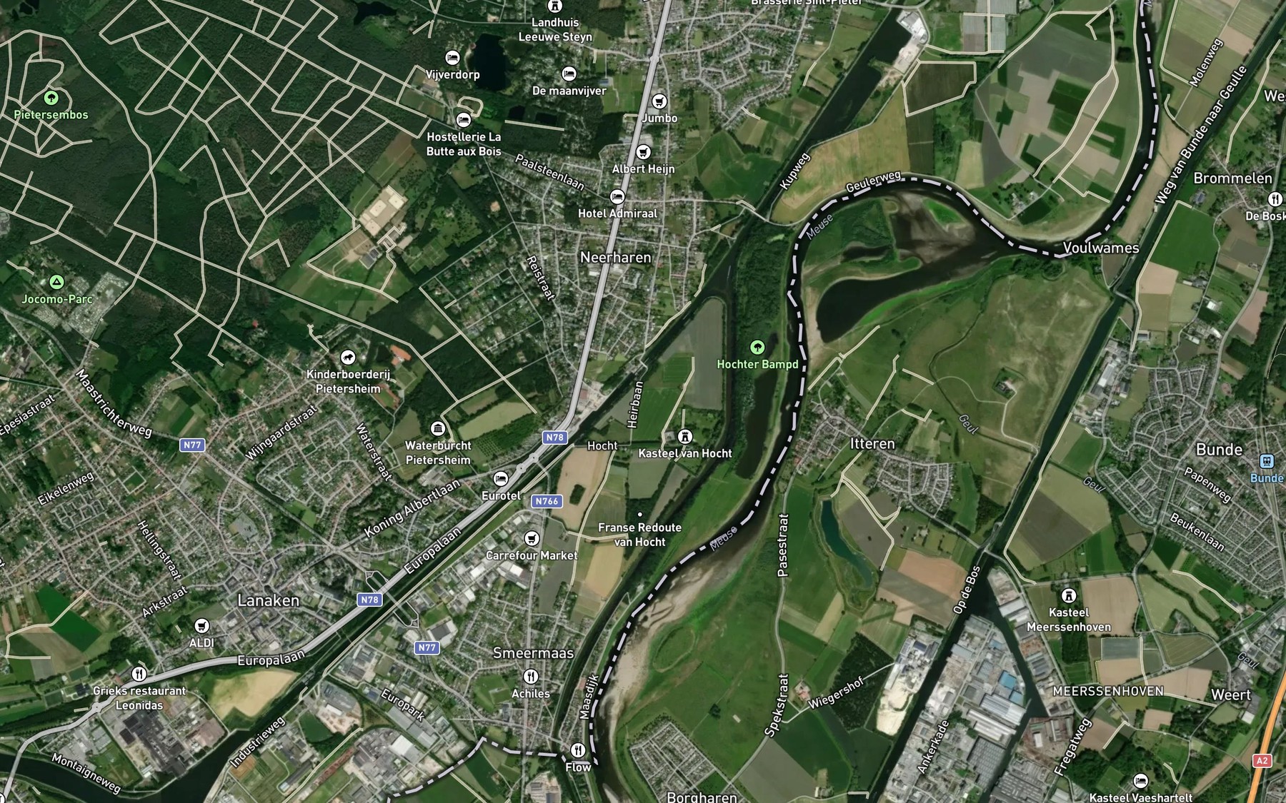 Satellite map of the Molenbeek