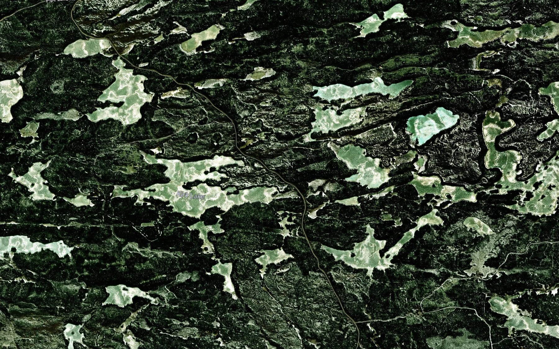 Satellite map of the Surprise Creek