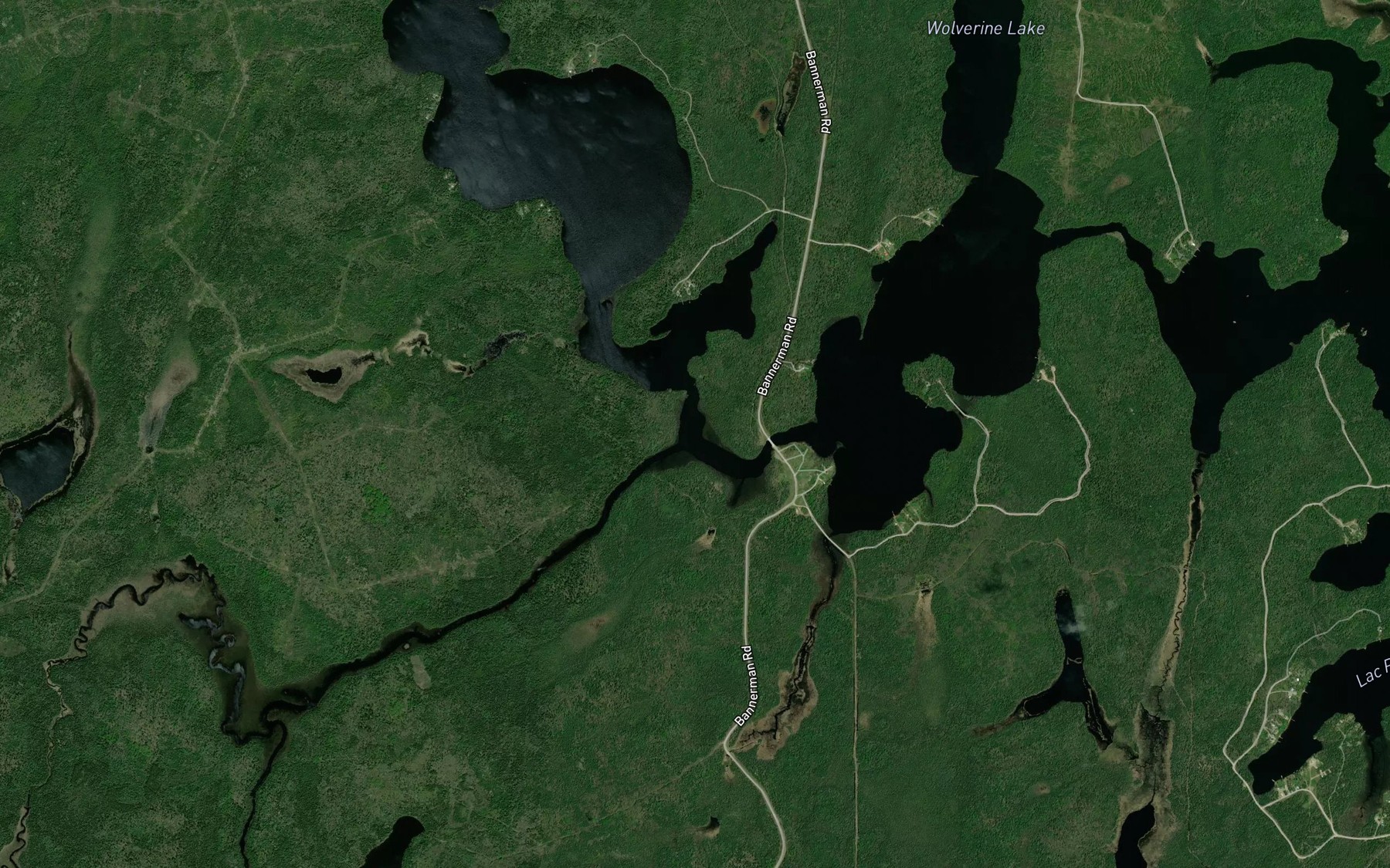 Satellite map of the French Creek