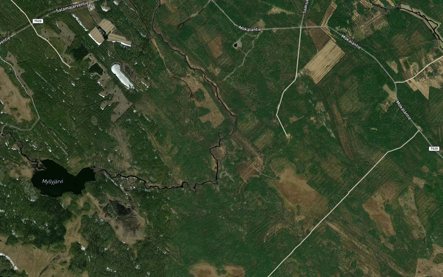 Satellite map of the Mataskoski