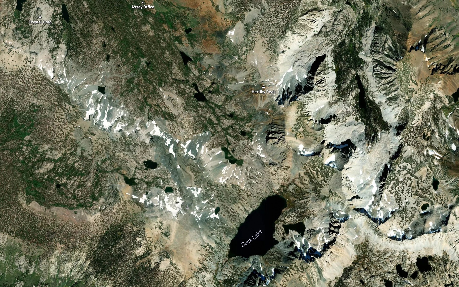 Satellite map of the Red Lake