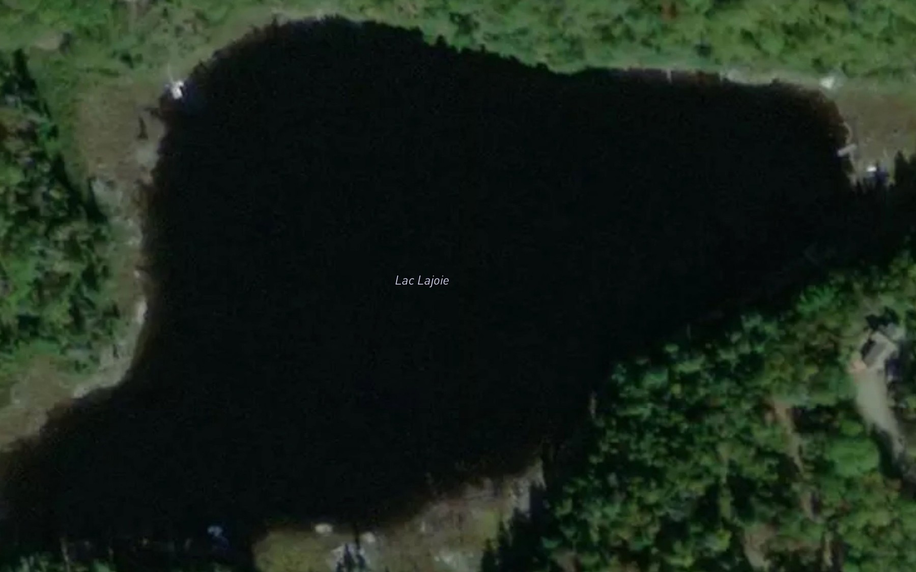 Satellite map of the Lac Lajoie