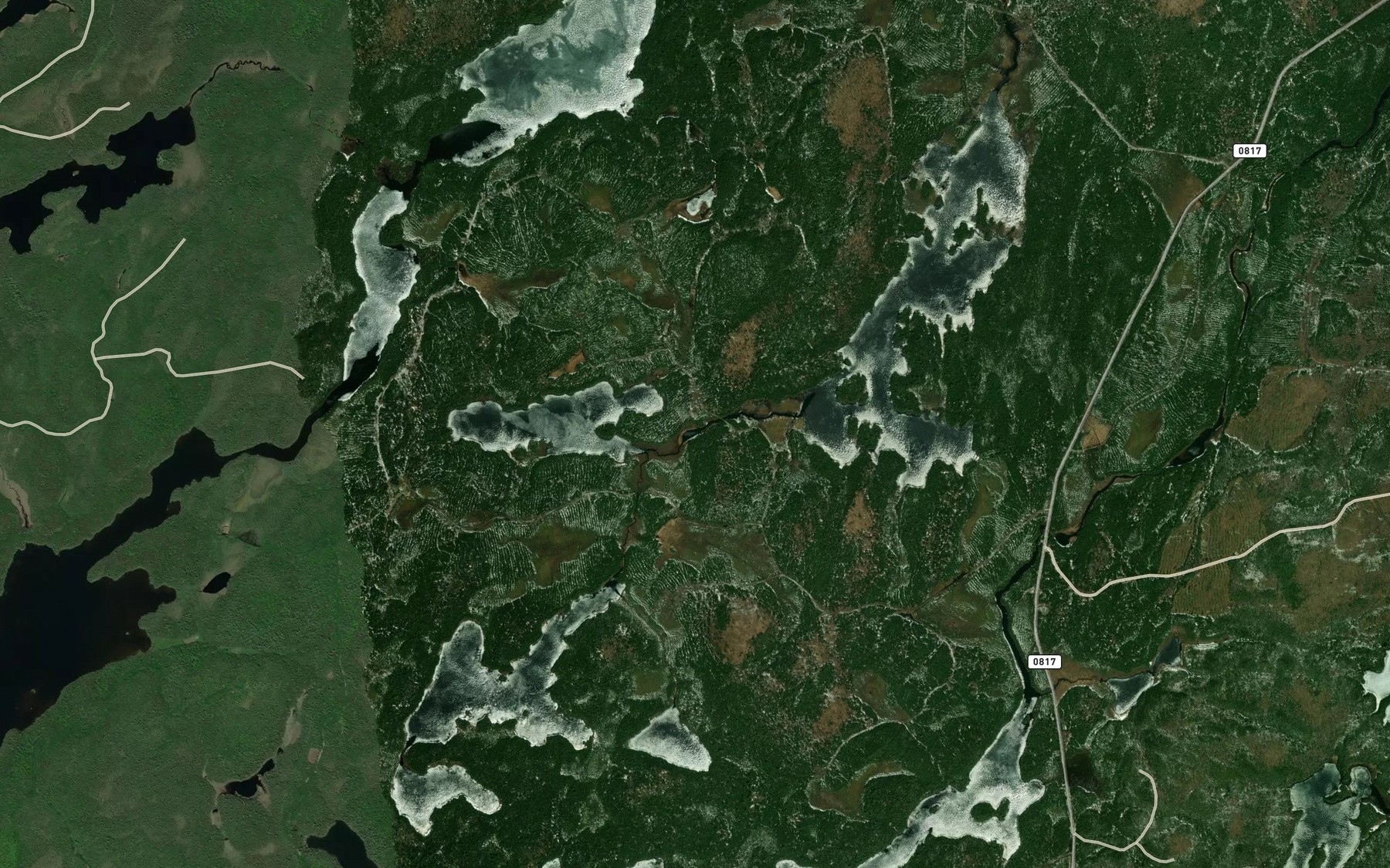 Satellite map of the Lac Farinet