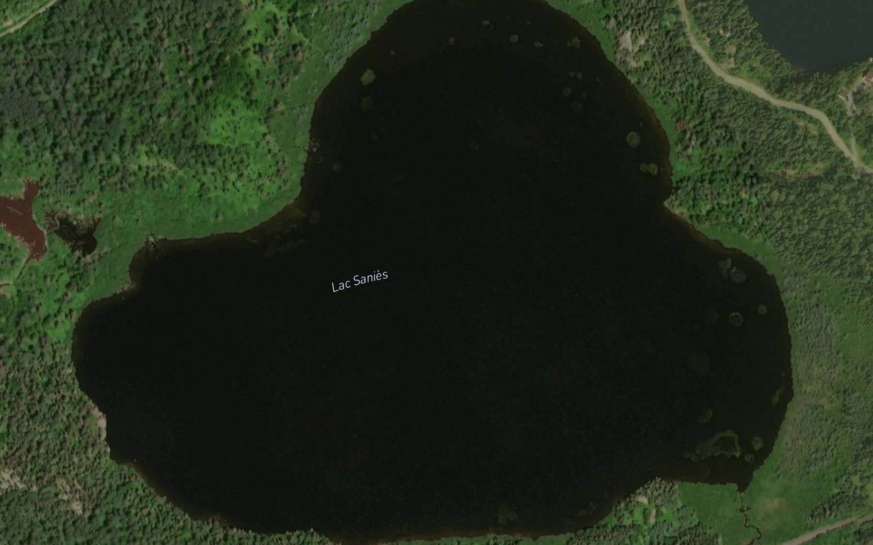 Satellite map of the Lac Sanies
