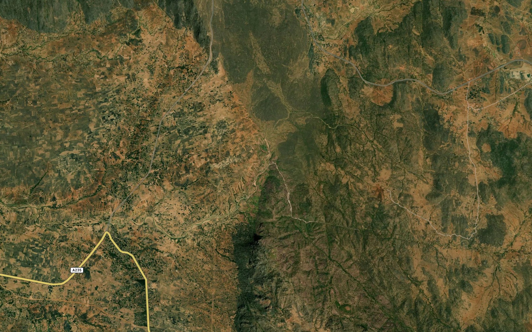 Satellite map of the Bum
