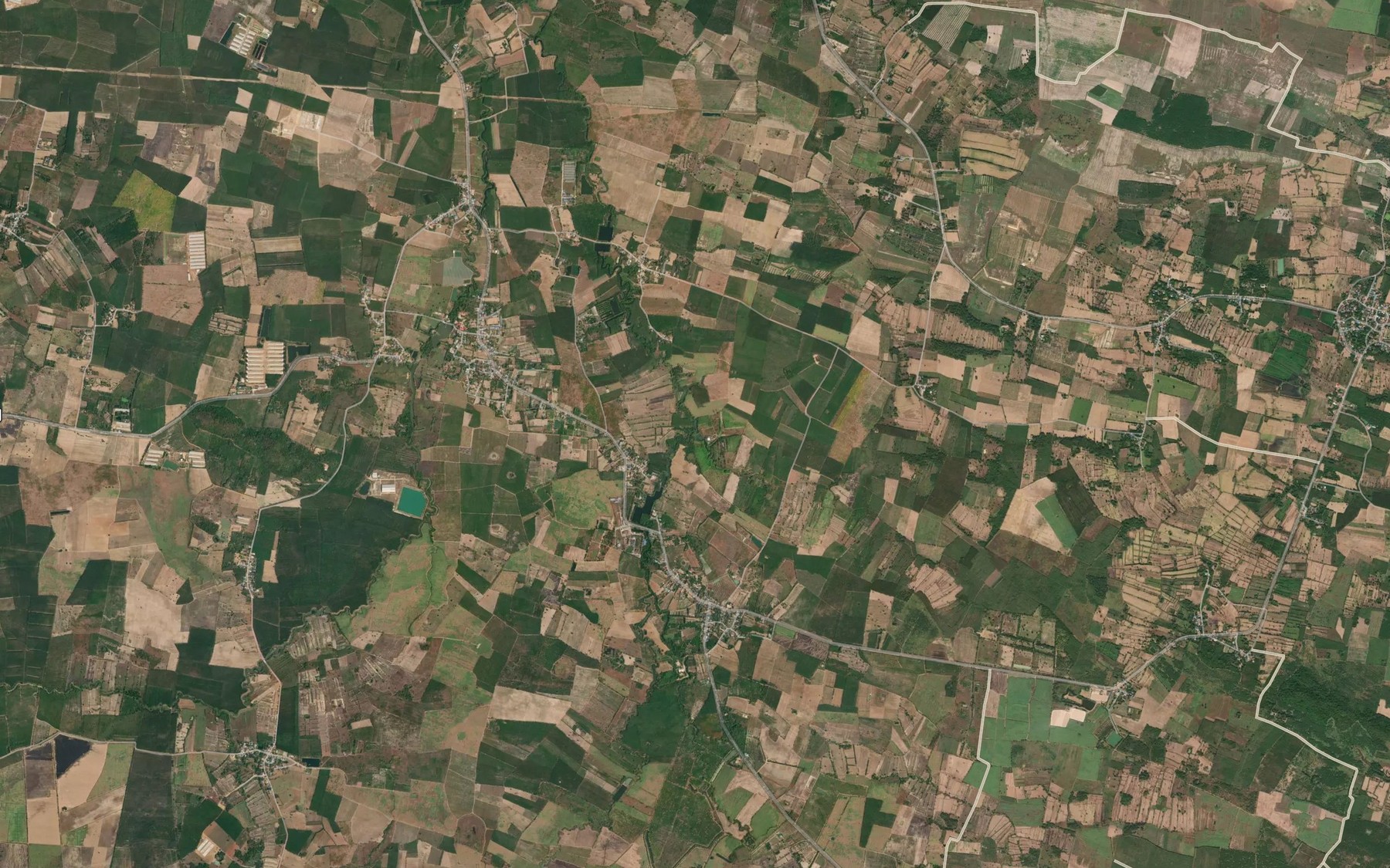 Satellite map of the Khlong Tha Thong Dam