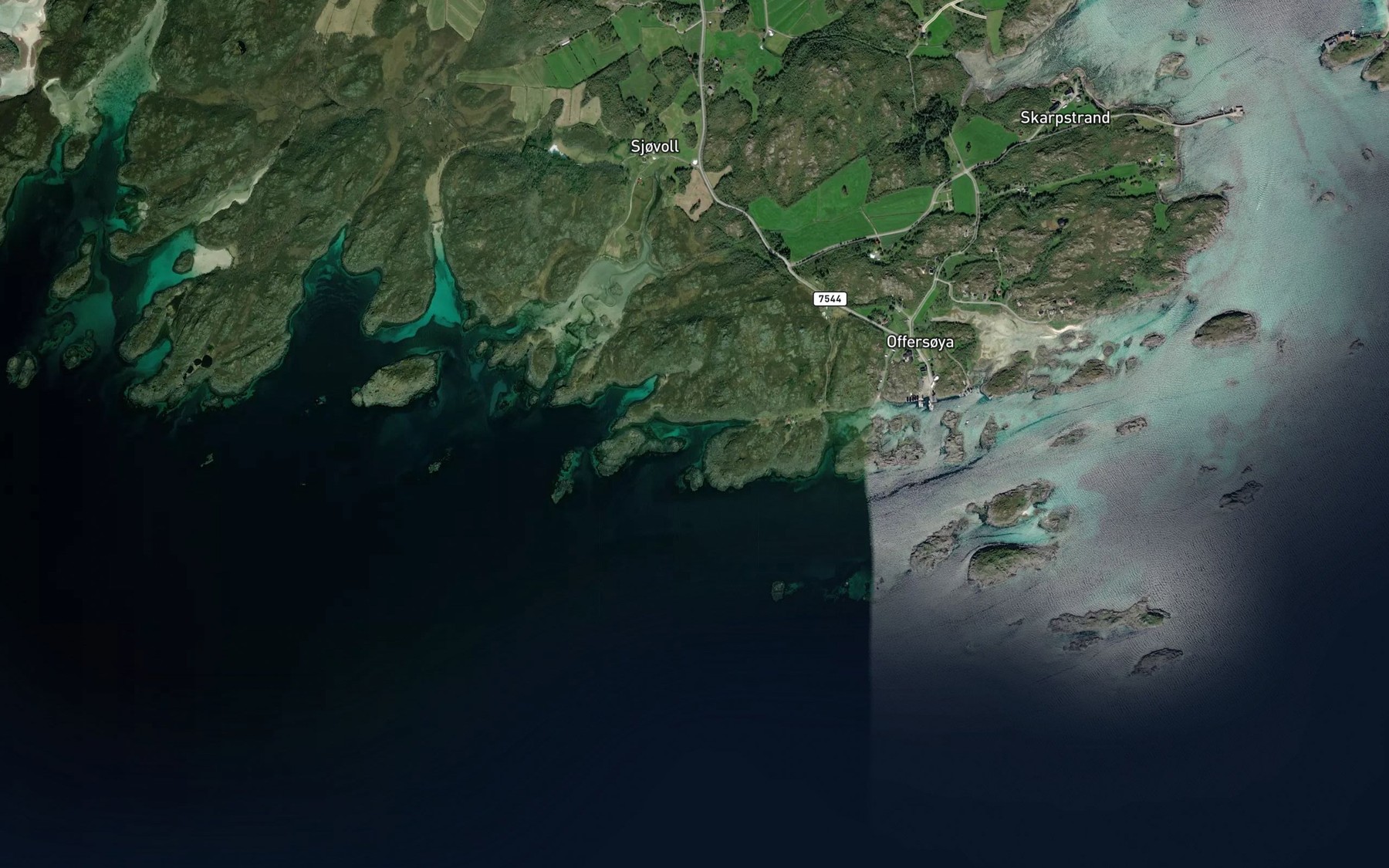 Satellite map of the Vestervik