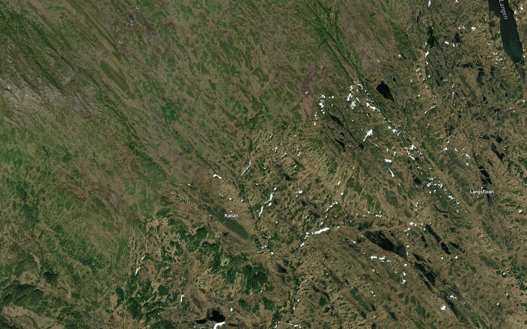Satellite map of the Merkesbekken