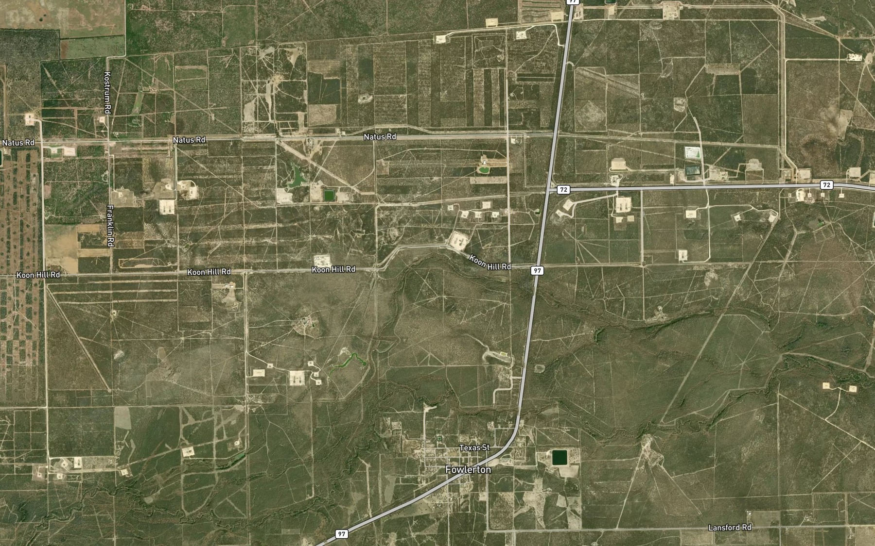 Satellite map of the Alligator Lake