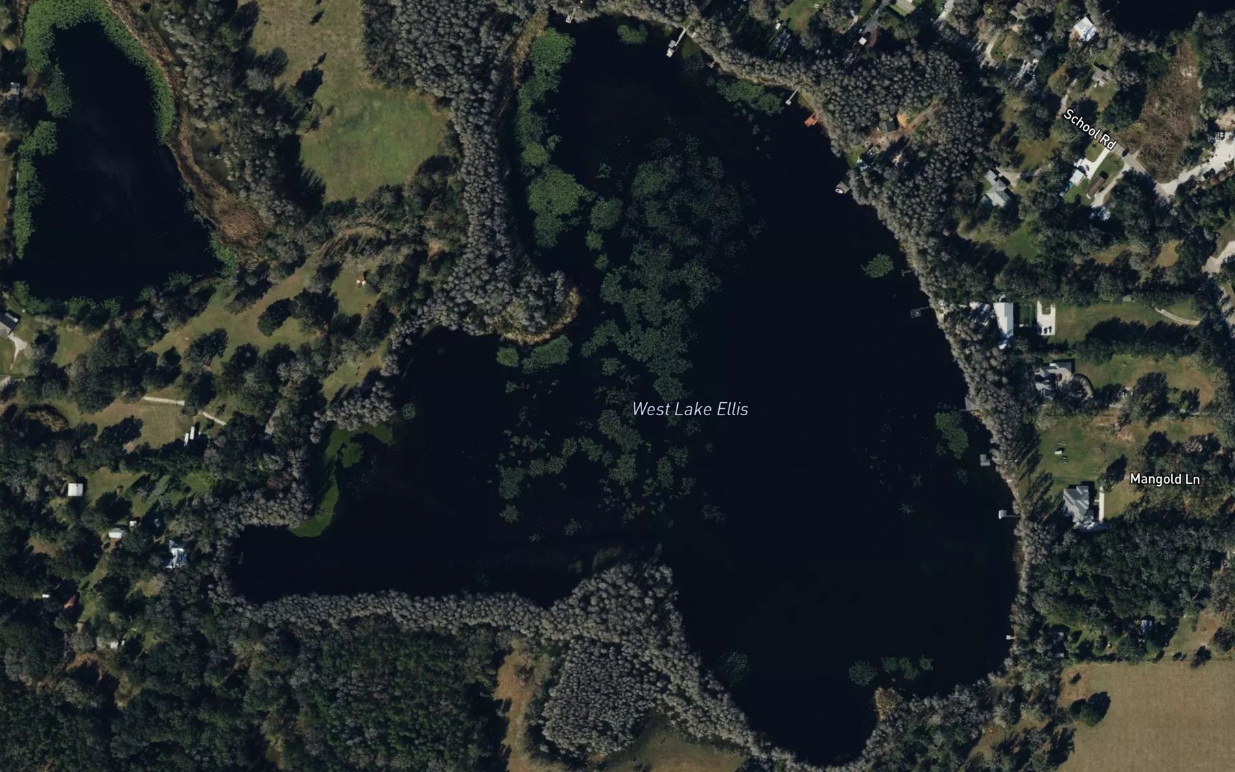 Satellite map of the West Lake Ellis