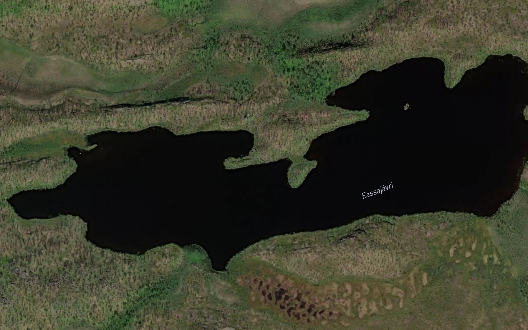 Satellite map of the AEssajavri